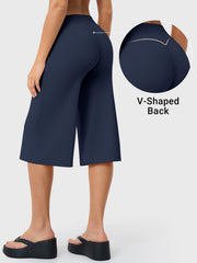 Yeoreo Nyree 21" Low Rise Wide Leg Capri Pants