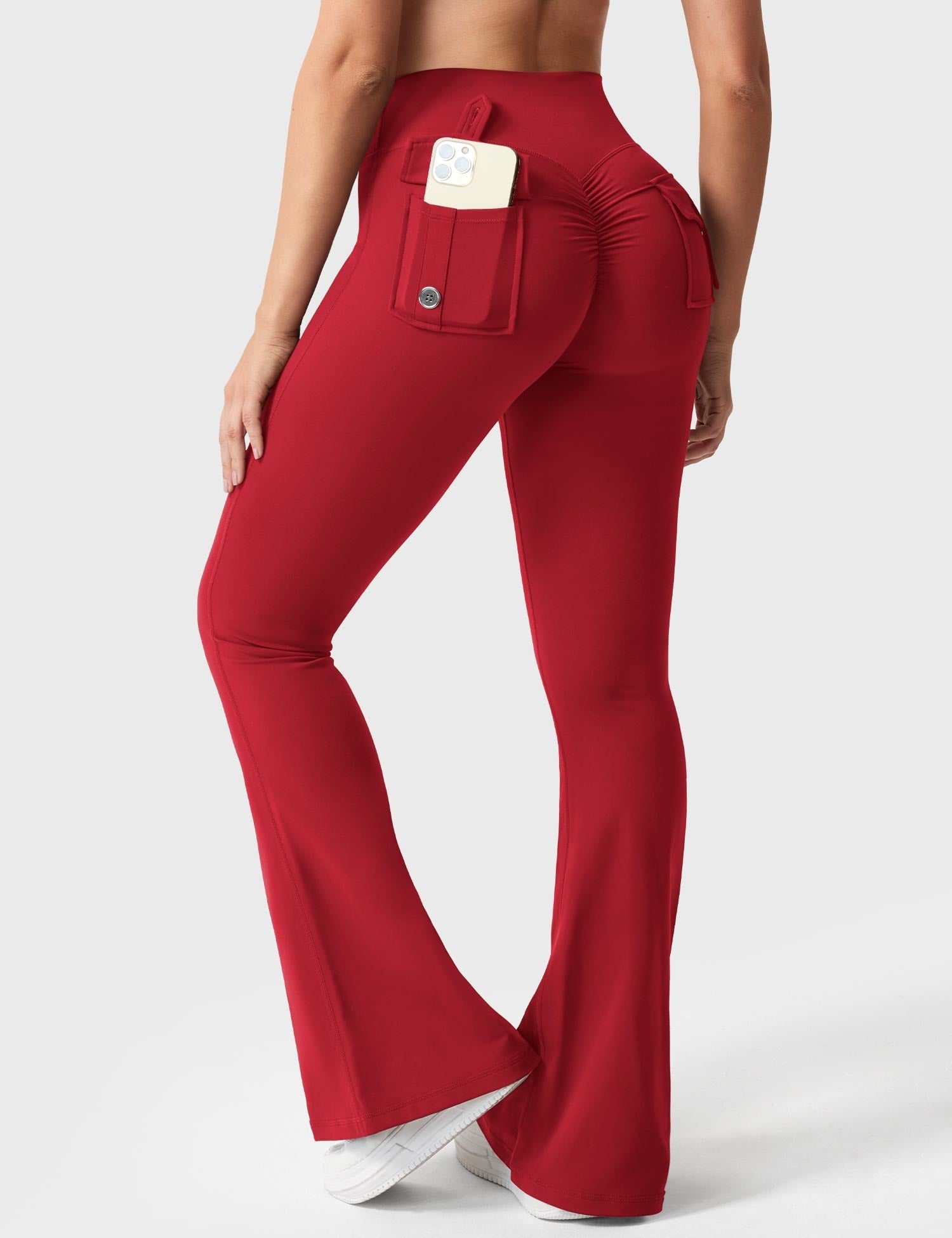 Yeoreo Brittany 30" Flared Leggings with Pockets